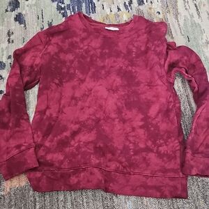 Cat & Jack Maroon Tie-Dye Sweatshirt